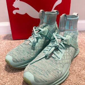 Puma Teal High-Top Sneakers